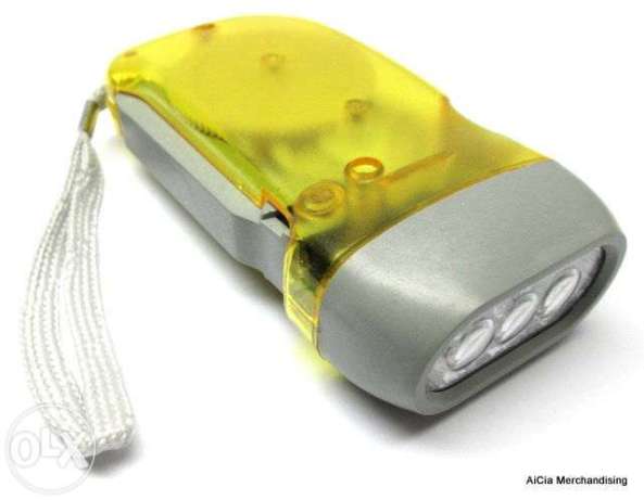 Handpress Portable LED Flashlight