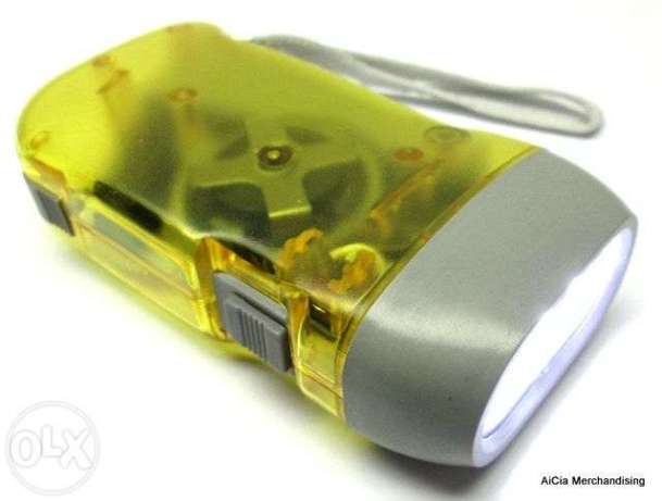 Handpress Portable LED Flashlight
