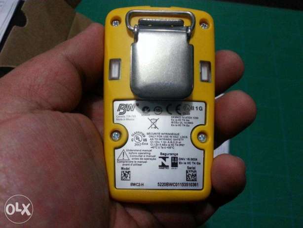 H2S Single Gas Detector Oxygen Gas Detector BW Clip Honeywell