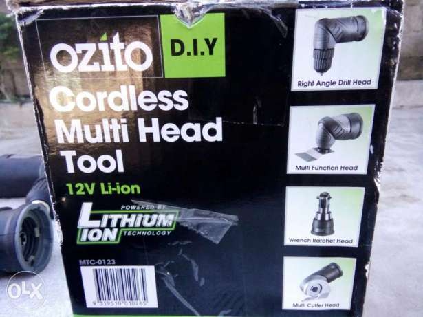 OZITO 12v cordless multi head tools with 2 batt charger n accessories