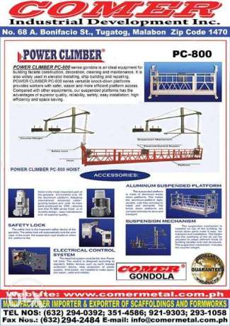 Power Climber Gondola Aluminum 7.5meters PC800 Paint Job Work Facelift