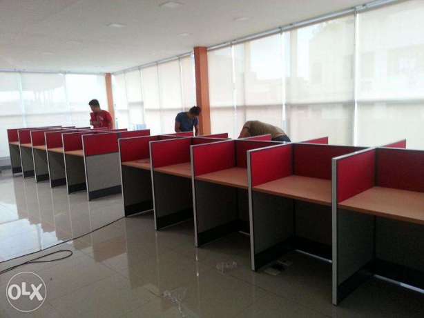 Long Workstation_Office Partition_Screen Panel() NJLAN Enterprises