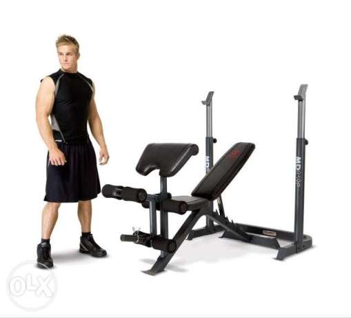 Marcy 2pc Bench Press Rack Heavy Duty Free delivery