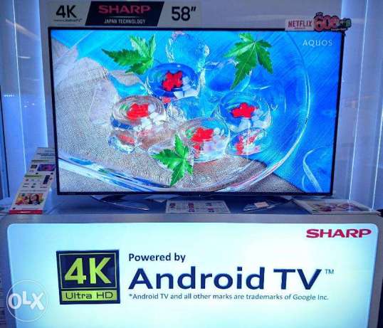 Brand New SHARP 4K LC58UE630X 58inches UHD Android Smart TV