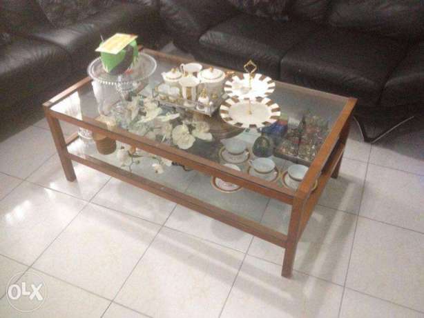 Glass center table