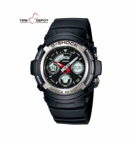 Casio G-Shock Watch AW-590-1A ~ Matte Black
