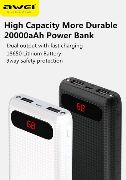 AWEI P70K 20,000 mAh POWERBANK