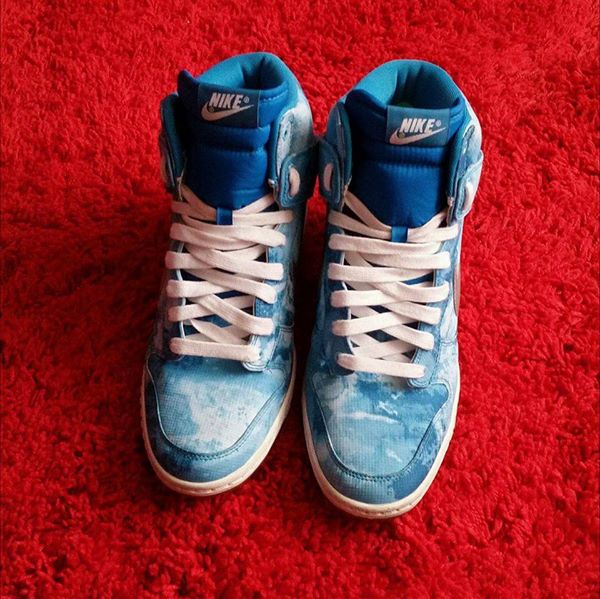 nike dunk sky hi print/wedge – clearwater/lt blue lacquer
