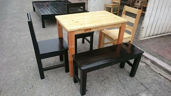 Quality Wooden bed, tables and chairs for sale!