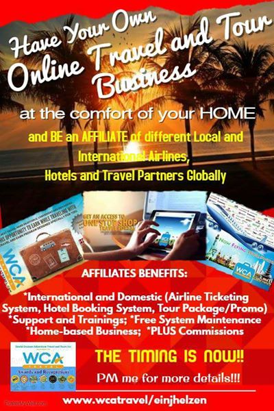 Homebased Travel and Tour Business